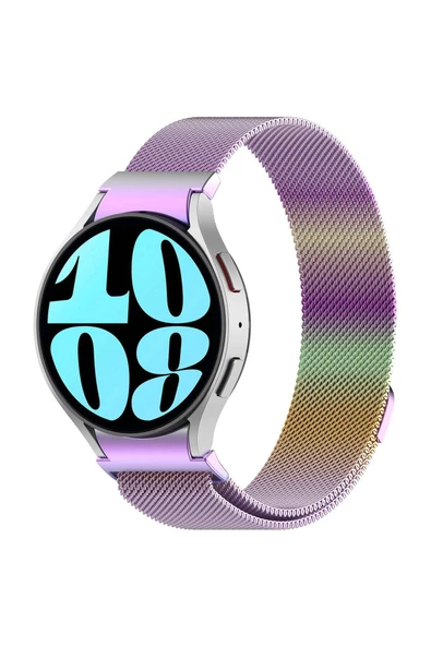 Galaxy Watch 6 Classic 47mm Uyumlu KRD-01 Metal Zore Kordon-Gümüş - 8