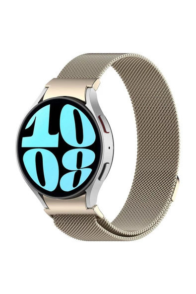 Galaxy Watch 6 Classic 47mm Uyumlu KRD-01 Metal Zore Kordon-Gümüş - 6