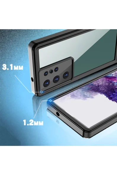 Galaxy S23 Ultra Kılıf 1-1 Su Geçirmez Kılıf - Resim 6