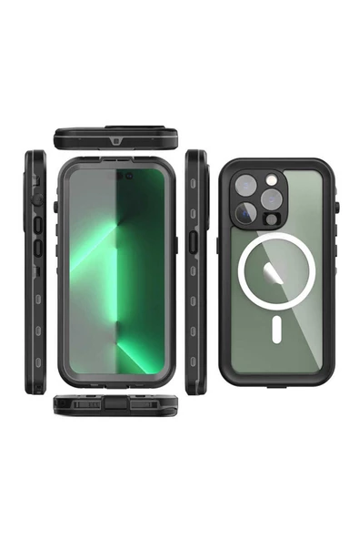 Apple iPhone 14 Pro Kılıf 1-1 Su Geçirmez Kılıf - 4