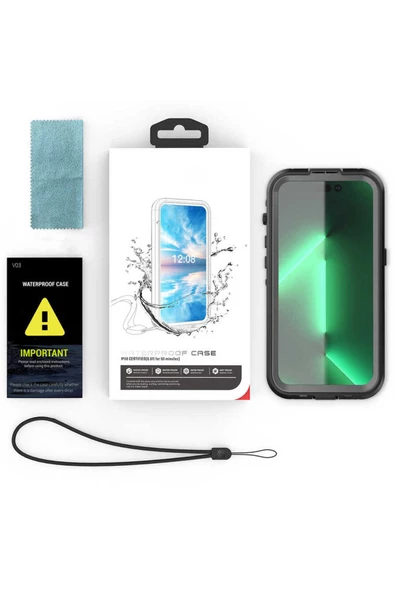 Apple iPhone 14 Pro Kılıf 1-1 Su Geçirmez Kılıf - 6