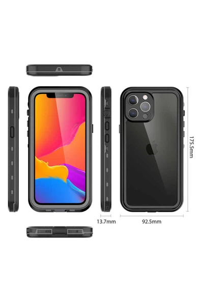 Apple iPhone 13 Pro Max uyumlu Kılıf 1-1 Su Geçirmez uyumlu Kılıf - 3
