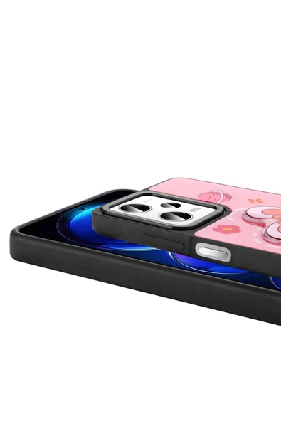 Xiaomi Redmi Note 12 Pro 5G Kılıf Parlayan Kabartmalı İkonik Figürlü Zore Amas Silikon Kapak-Beyaz - 4