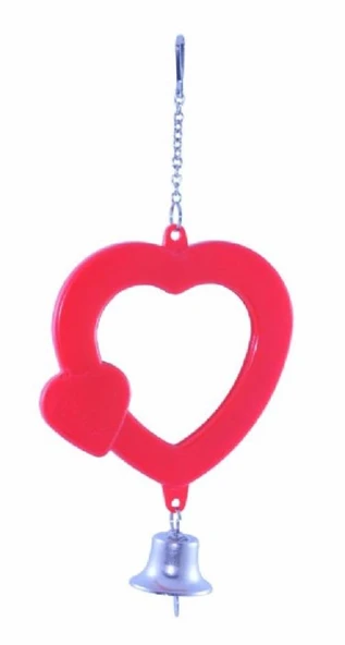 Kardelen Aynalı Kalp Kuş Oyuncağı ürün görseli 1