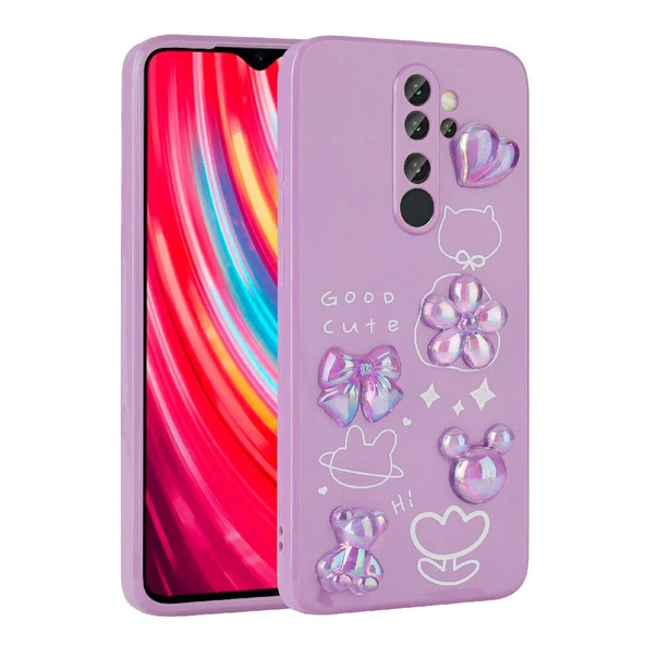 Xiaomi Redmi Note 8 Pro Kılıf Kabartma Figürlü Parlak  Toys Silikon Kapak