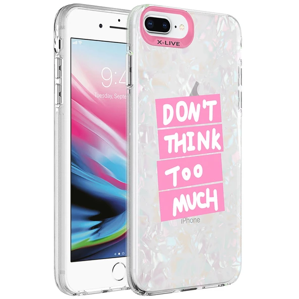 Apple iPhone 8 Plus Kılıf Mermer Desenli  Marbello Kapak