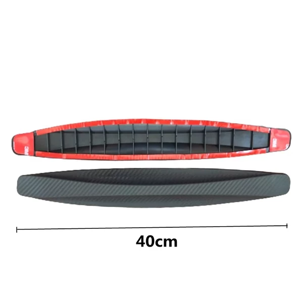 Periboia 2 Adet Siyah Universal Karbon Araba Çarpışma Önleyici Esnek Tampon Koruyucu Şerit - 3