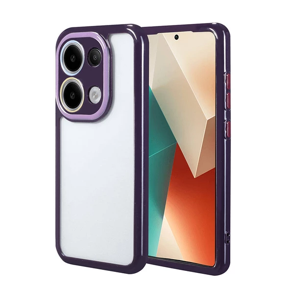 Xiaomi Redmi Note 13 4G Kılıf Kamera Korumalı Renkli Kenar ve Çerçeve Tasarımlı  Vitamin Kapak - 4