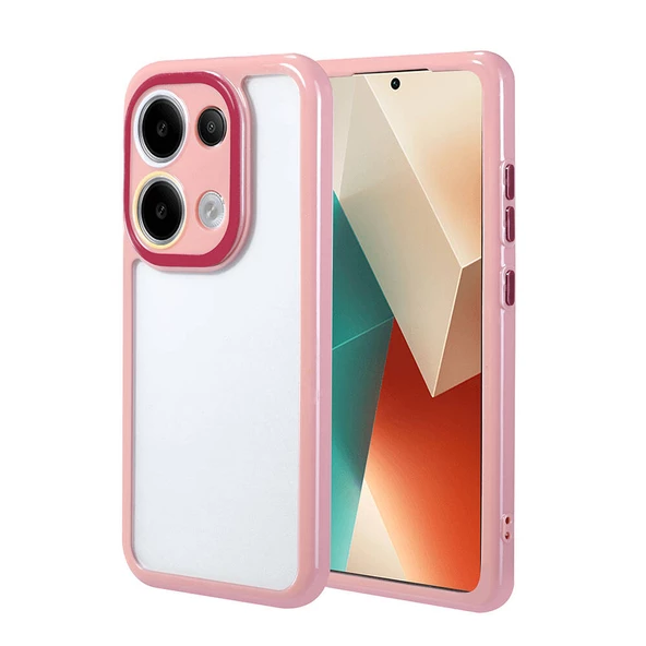 Xiaomi Redmi Note 13 4G Kılıf Kamera Korumalı Renkli Kenar ve Çerçeve Tasarımlı  Vitamin Kapak - 2