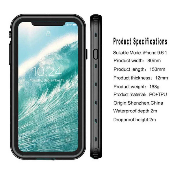 Apple iPhone XS 5.8 Kılıf 1-1 Su Geçirmez Kılıf - 5