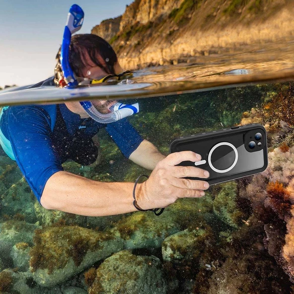 Apple iPhone 15 Kılıf 1-1 Su Geçirmez Kılıf - 8