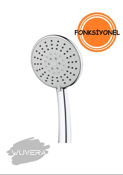 WUVERA Fonksiyonlu Venüs Banyo Duş Başlığı Fiskiyesi Telefonu Duş Seti - 8