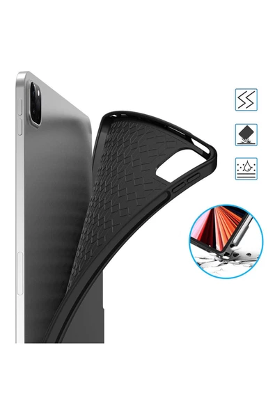iPad Pro 13 2024 Uyumlu Stand Özellikli Renkli Işıklı Klavyeli Tablet Kılfı - 4