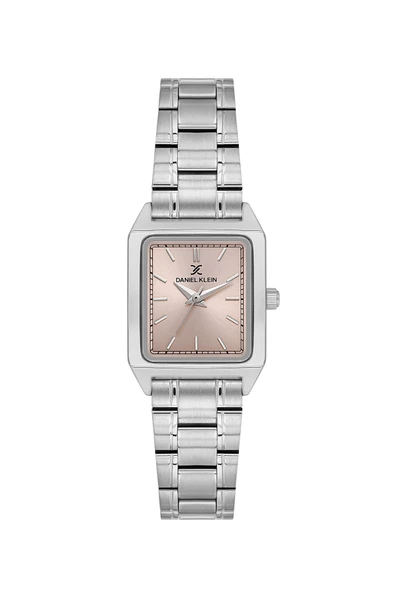 DANIEL KLEIN DKF.2315A PEMBE KADRANLI KÖŞELİ KADIN KOL SAATİ