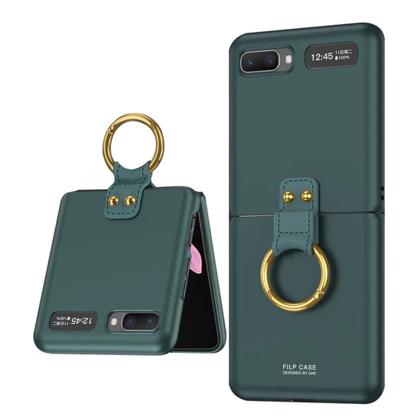 Galaxy Z Flip Kılıf  Flip Ring Kıpta Kapak