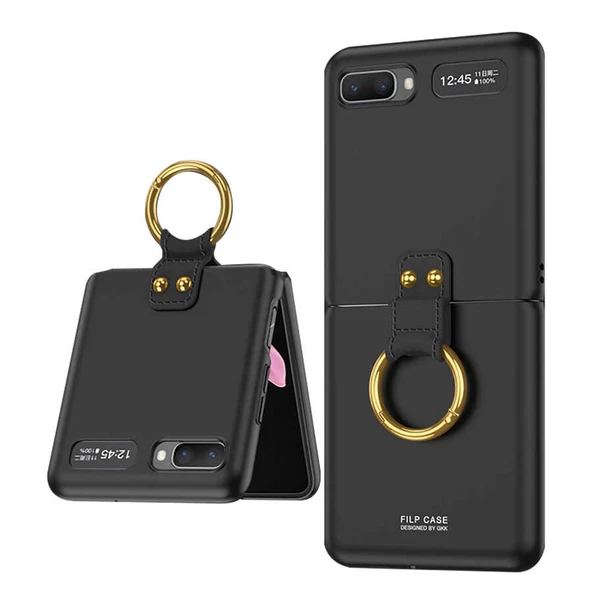Galaxy Z Flip Kılıf  Flip Ring Kıpta Kapak - 2