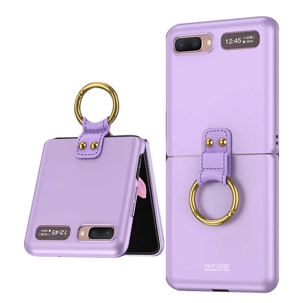 Galaxy Z Flip Kılıf  Flip Ring Kıpta Kapak - 3