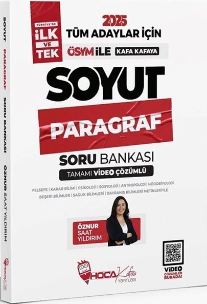 2025 KPSS TYT ALES DGS Soyut Paragraf Soru Bankası Video Çözümlü Hoca Kafası