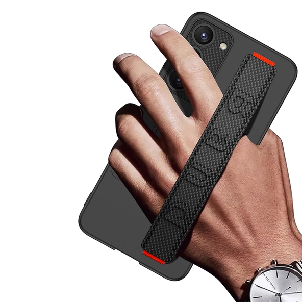 Galaxy S23 Kılıf Standlı El Tutacaklı  Band Kapak - 9