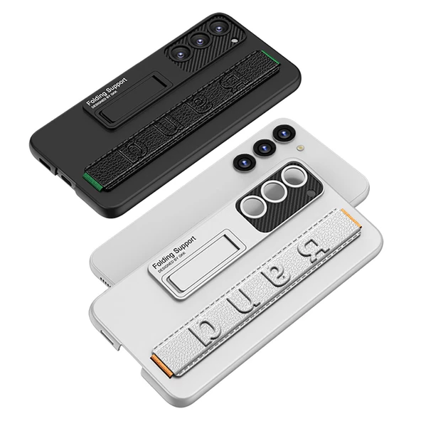 Galaxy S23 Kılıf Standlı El Tutacaklı  Band Kapak - 8