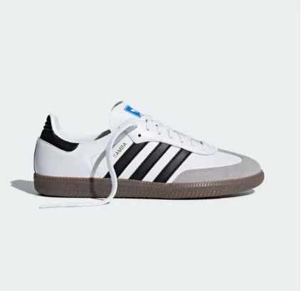 Adidas Samba OG White Black - Resim 4