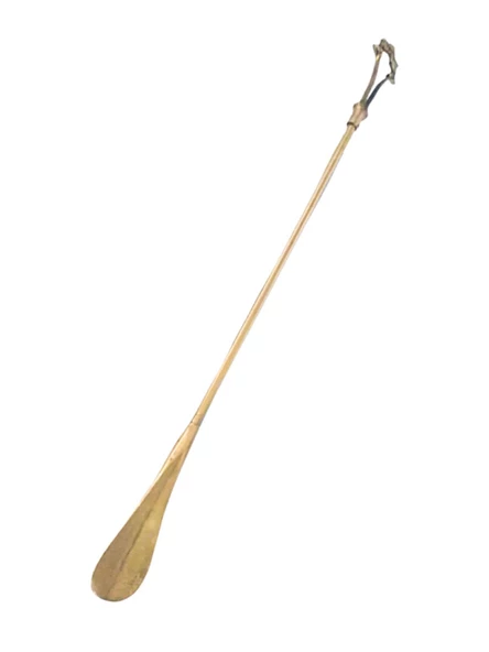 Ayakkabı Çekeceği Motifli Uzun 565Mm Pirinç Döküm - 4