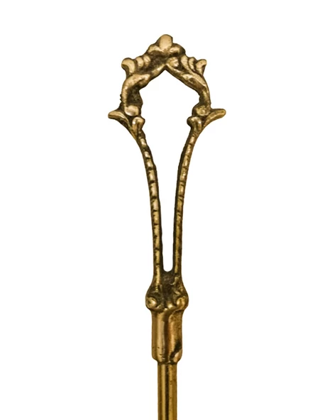 Ayakkabı Çekeceği Motifli Uzun 565Mm Pirinç Döküm - 2