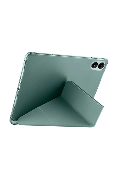Poco Pad Pro 12.1 inç Xiaomi Uyumlu Kılıf Kalem Bölmeli Akıllı Uyku Modlu Standlı Kılıf - 3