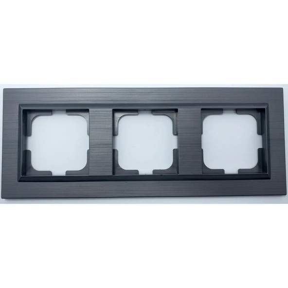 Ovivo Quantum Manyetik Gri Üçlü Çerçeve - 1 Adet ürün görseli 1