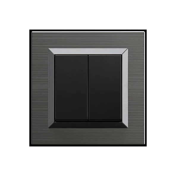 4 Adet Ovivo Quantum Manyetik Gri Komitatör + Çerçeve Dahil