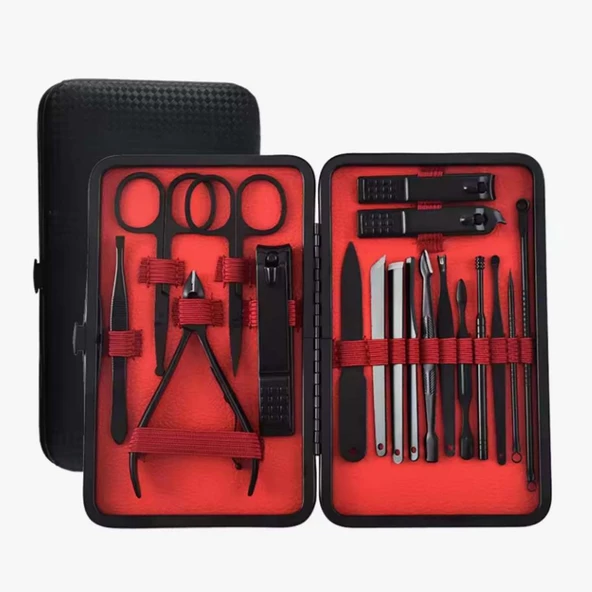 Petinka 18 Parça Çanta Tipi Tırnak Bakım Seti Manikür Pedikür - 4