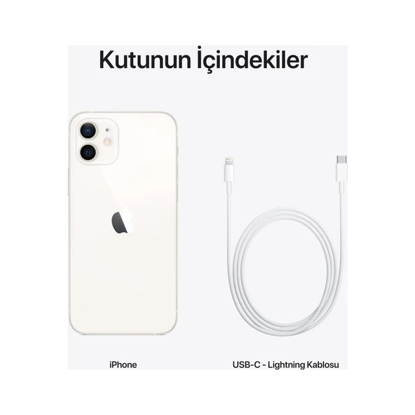 Apple iPhone 12 256 GB Beyaz Cep Telefonu (Apple Türkiye Garantili) - 4