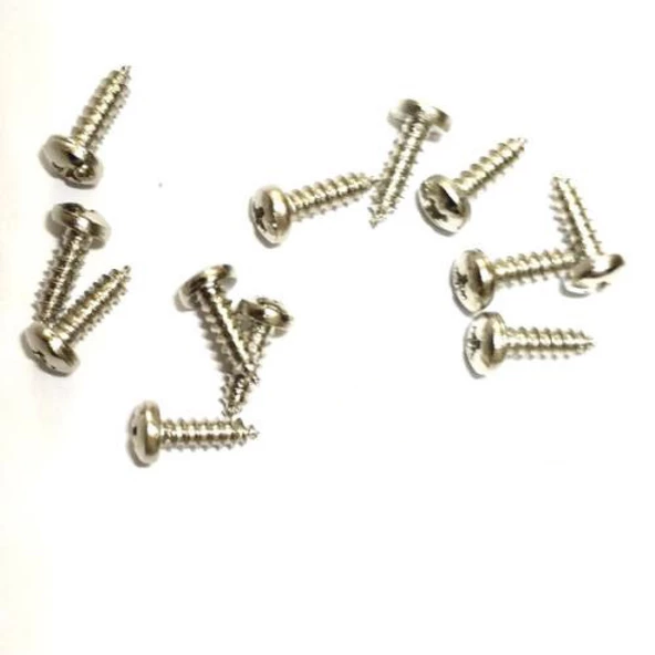 Klips, Menteşe, Ayak, Ysb Sac Vidası - 2,9x9,5mm Nikel, 100 Adet