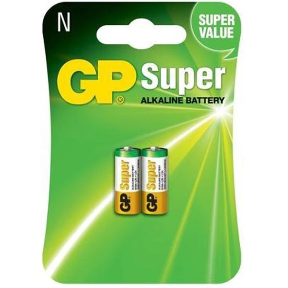 GP 910A LR1 (N) 1.5V ALKALİN KISA PİL 2Lİ PAKET (4593)