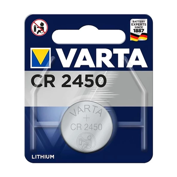 VARTA CR2450 3 VOLT LİTYUM PİL TEKLİ (4593)