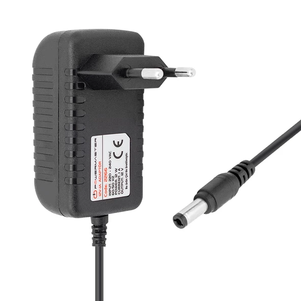 12 VOLT 1 AMPER PRİZ TİPİ MATKAP ŞARJ ADAPTÖRÜ 5.5*2.5 UÇ (4593)