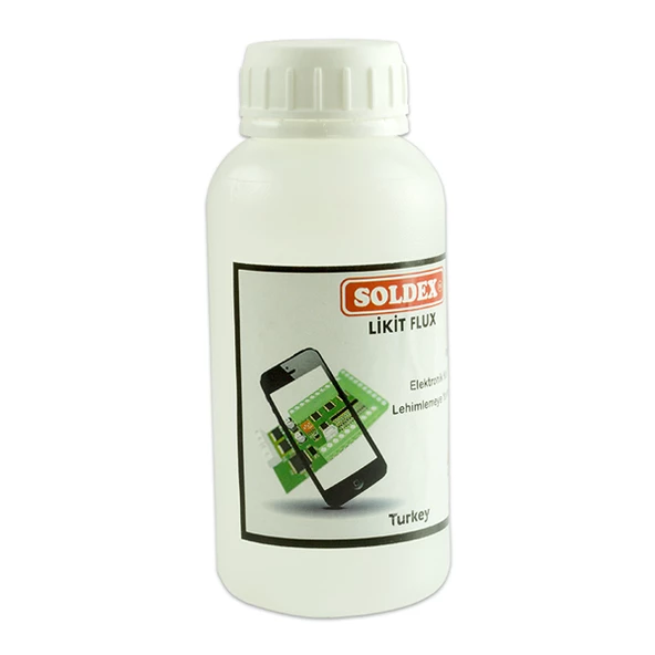 SOLDEX SR-33 (SR-3302) TEMİZLİK GEREKTİRMEYEN SIVI FLUX 250 ML DİKKAT (4593)