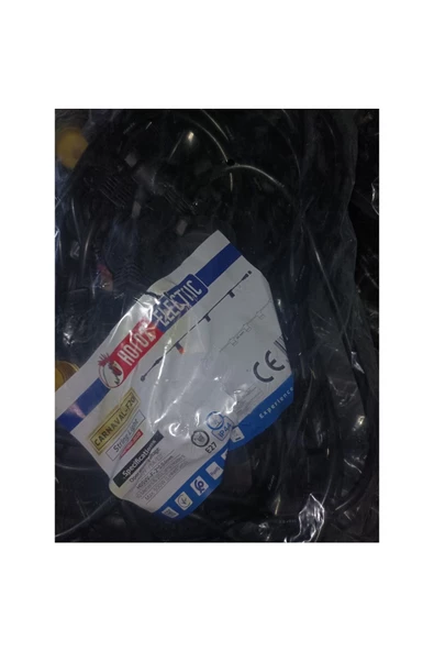 ELEKTRİK KARNAVAL DIŞ MEKAN AYDINLATMA 20 Lİ AMPUL TAKILABİLİR 10 MT - 4