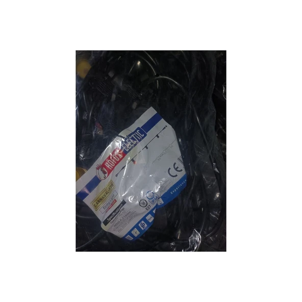 ELEKTRİK KARNAVAL DIŞ MEKAN AYDINLATMA 20 Lİ AMPUL TAKILABİLİR 10 MT - 4