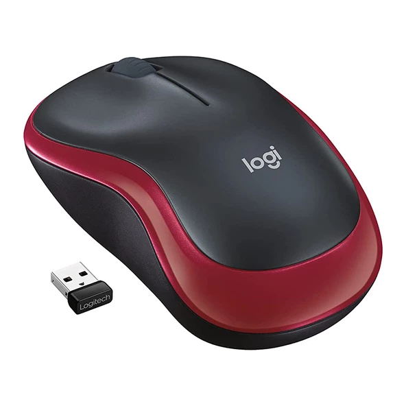 LOGITECH M185 KIRMIZI KABLOSUZ MOUSE (4593)