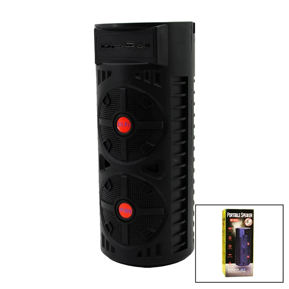 3 inç X2 AUX/USB/TF IŞIKLI - WIRELESS - USB ŞARJLI SPEAKER PL-4430 (4593)