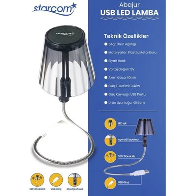 Abajur USB Led Lamba (4593)