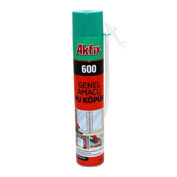 AKFİX-600 GENEL AMAÇLI PU KÖPÜK MONTAJ KÖPÜK 600GR (4593)