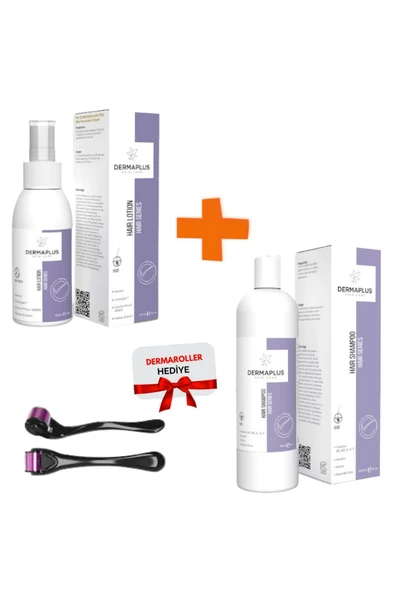 Dermaplus Md DERMAPLUS ŞAMPUAN VE SAÇ LOSYONU DERMA ROLLER HEDİYELİ