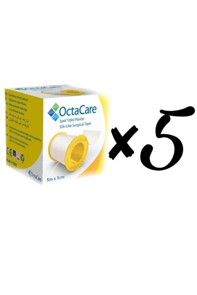 Octacare Octamed Ipek Tıbbi Flaster 5m*5cm 5li