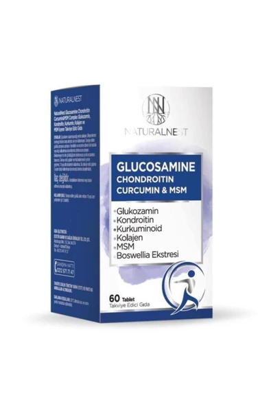 Naturalnest Glucosamıne Kondroıtın Curcumın & Msm 60 Tablet