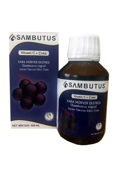 SAMBUTUS Kara Mürver Eksraktı Vitamin C Çinko 100 ml 545587