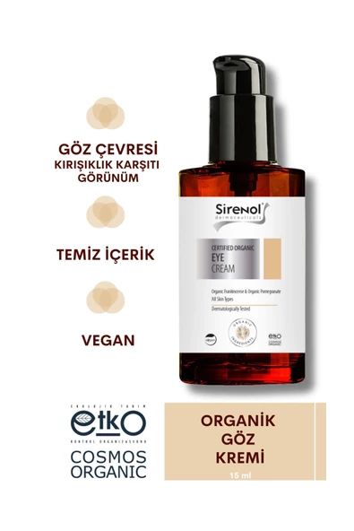 Sirenol Organik Anti Aging Göz Kremi