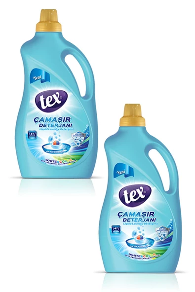 Tex Sıvı Çamaşır Deterjanı Whıte & Color 2500 ml 2 Li