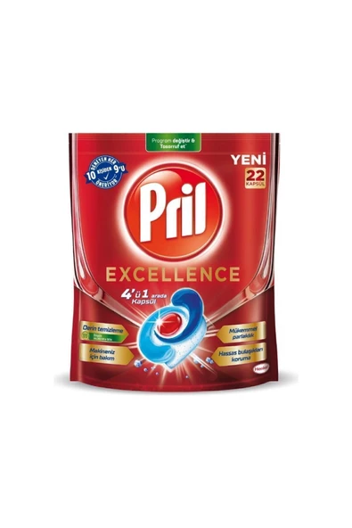 Pril Excellence 4 Ü 1 Arada 22 Kapsül